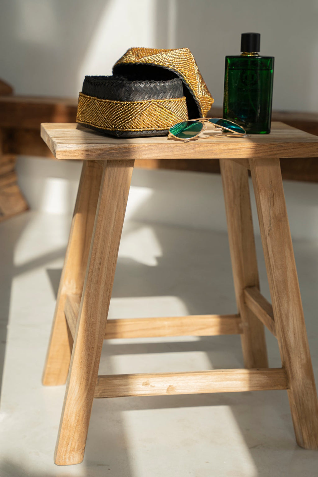 ORIKI STOOL | RECLAIMED TEAK | IN-OUTDOORS - Green Design Gallery