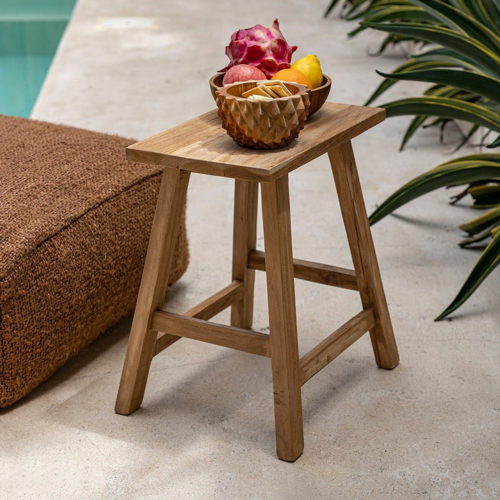 ORIKI STOOL | RECLAIMED TEAK | IN-OUTDOORS - Green Design Gallery