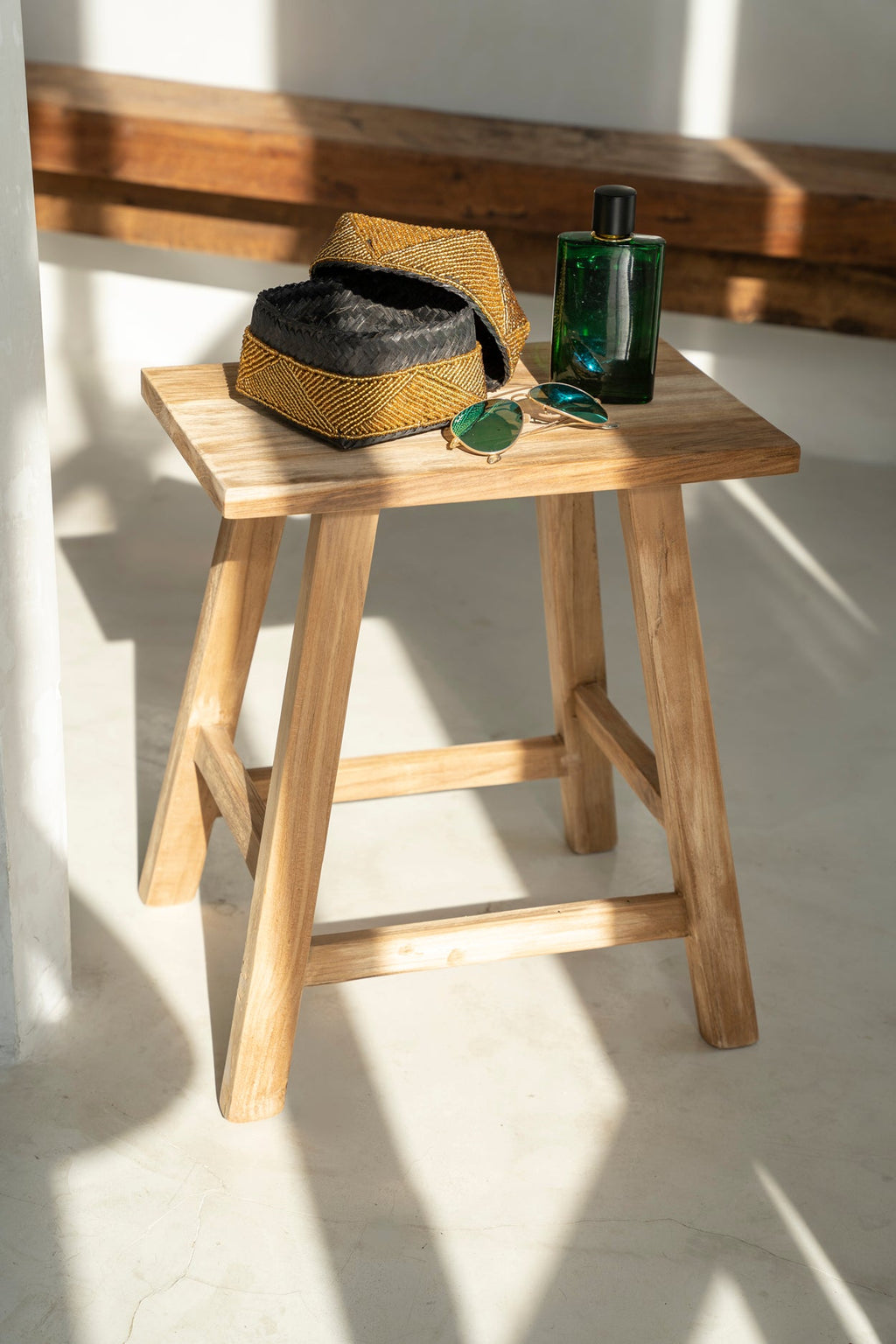 ORIKI STOOL | RECLAIMED TEAK | IN-OUTDOORS - Green Design Gallery