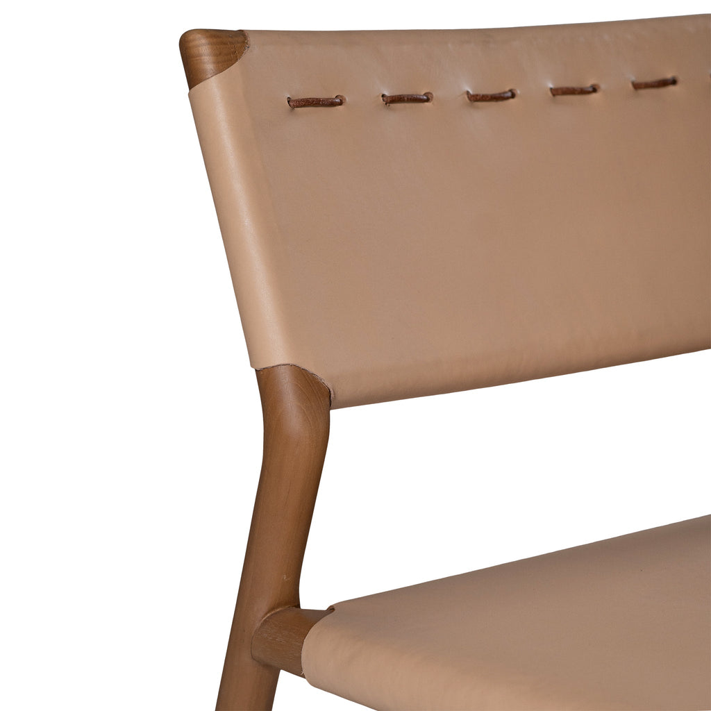 PANAMA OCCASIONAL CHAIR | LEATHER SEAT+BACK - Green Design Gallery