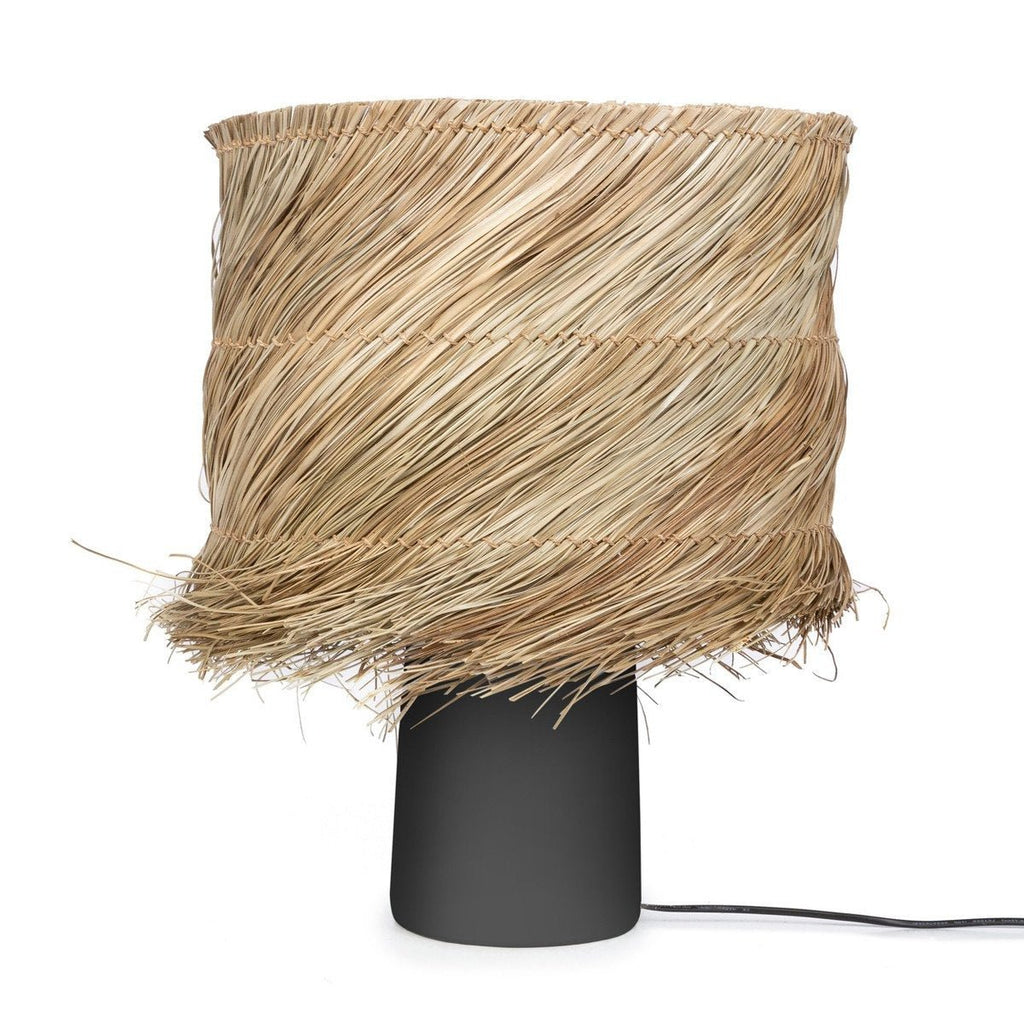 PANDAN TABLE LAMP | BLACK + NATURAL - Green Design Gallery