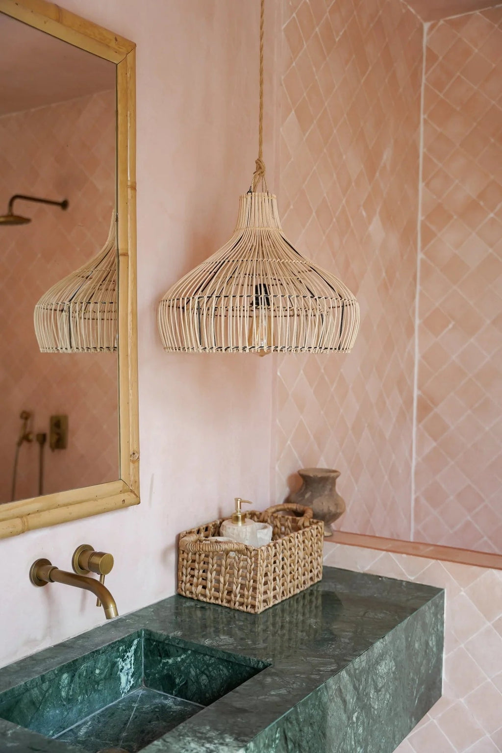 PANTAI PENDANT SHADE | NATURAL RATTAN - Green Design Gallery