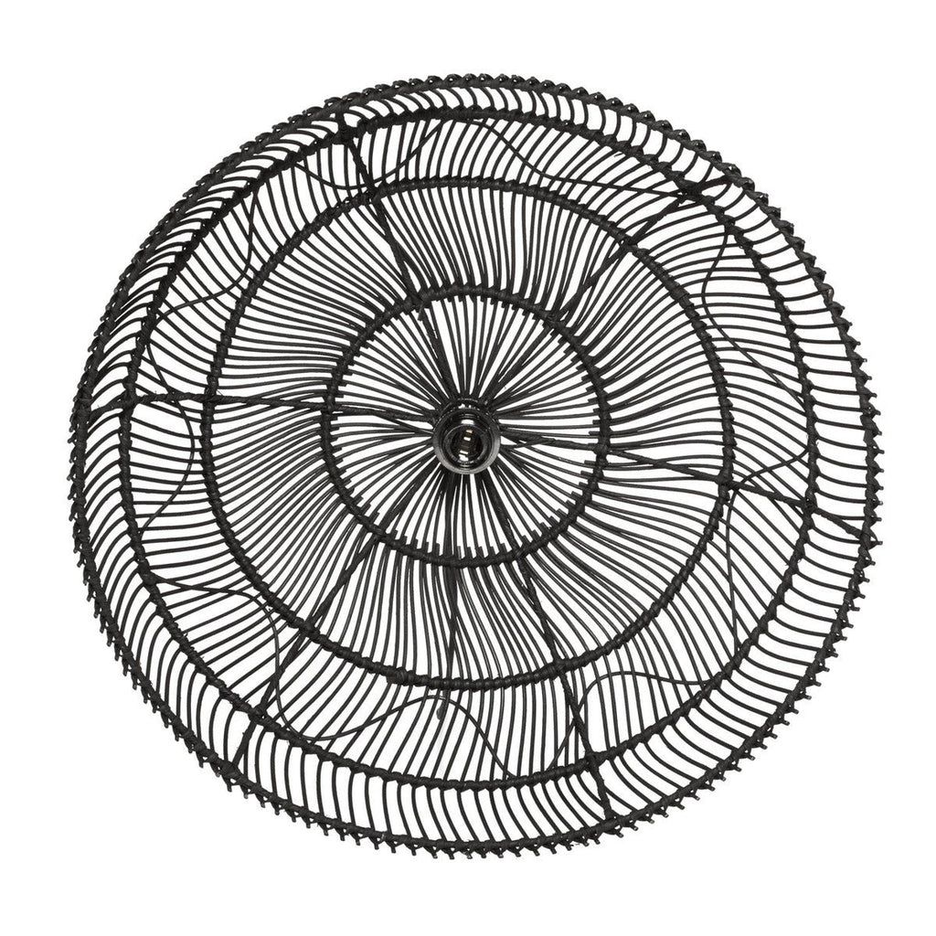 PARAGUAS PENDANT / BLACK RATTAN - Green Design Gallery