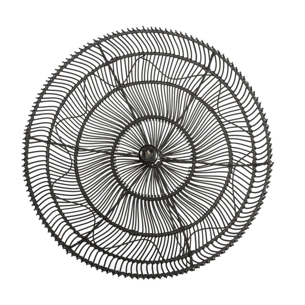 PARAGUAS PENDANT / BLACK RATTAN - Green Design Gallery