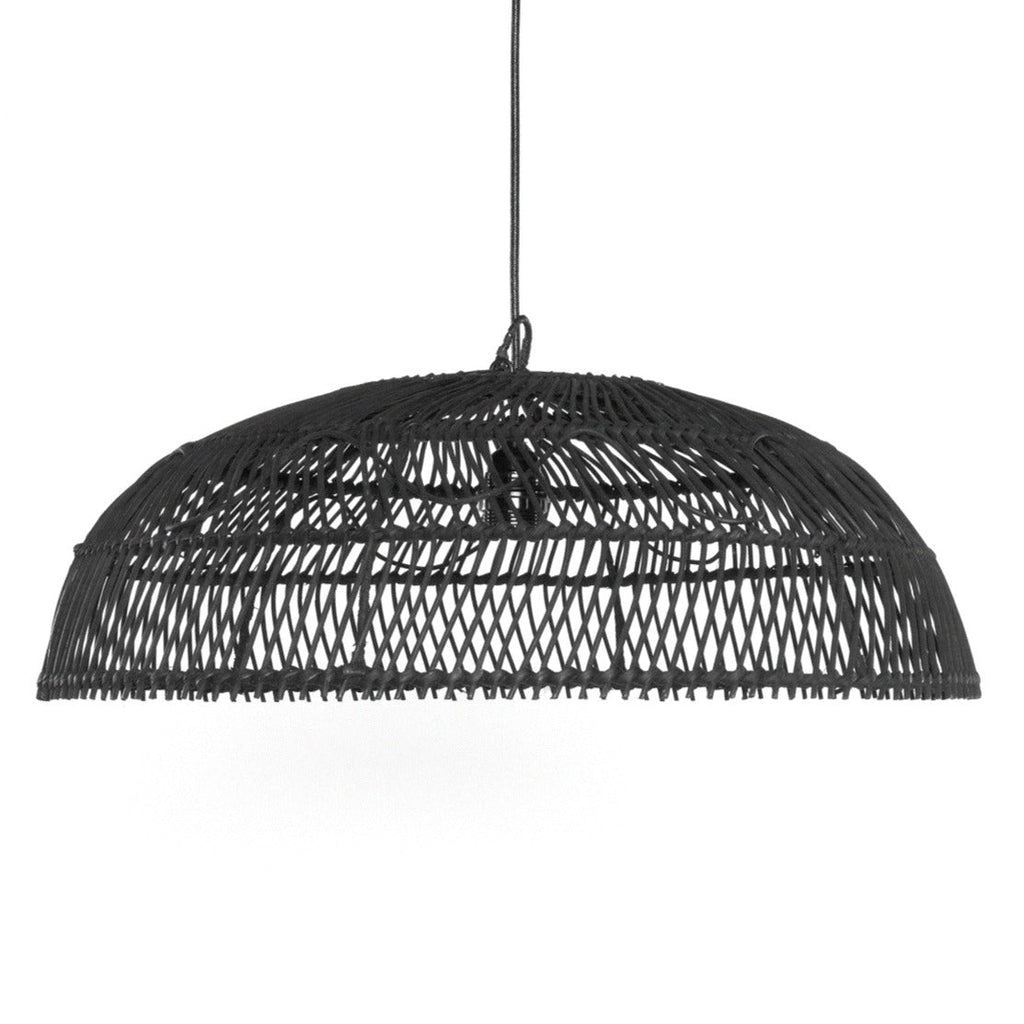 PARAGUAS PENDANT / BLACK RATTAN - Green Design Gallery
