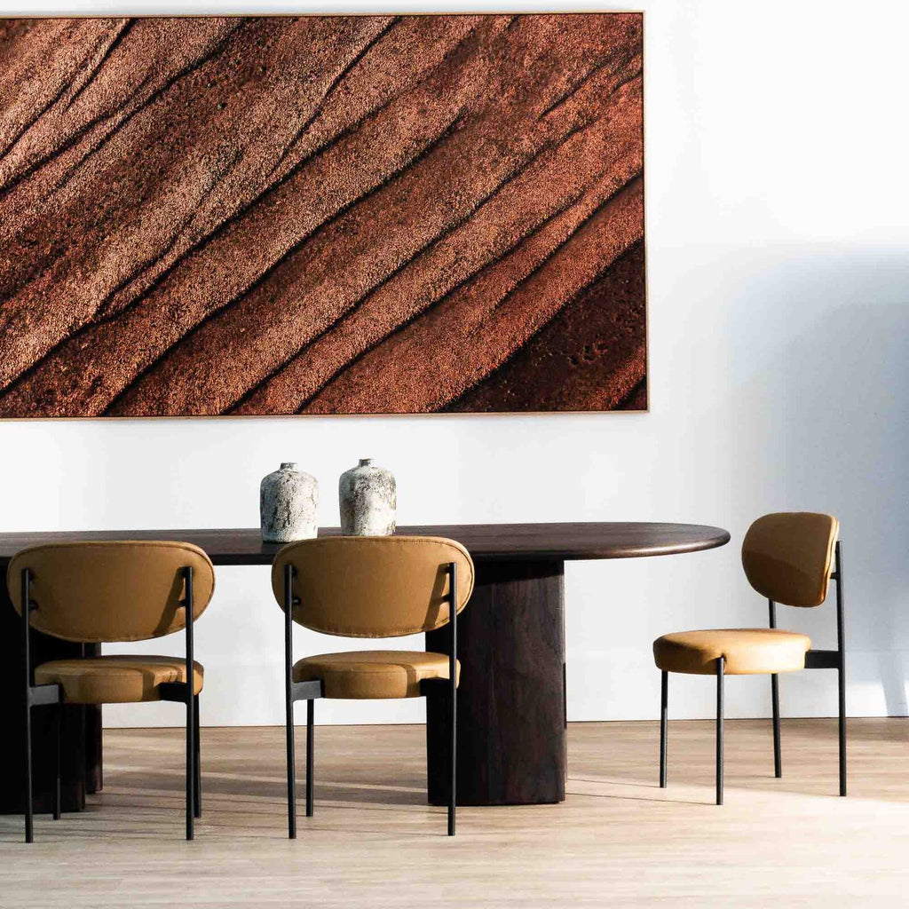 PATRICE DINING CHAIR | STACKABLE | CAMEL VG - Green Design Gallery