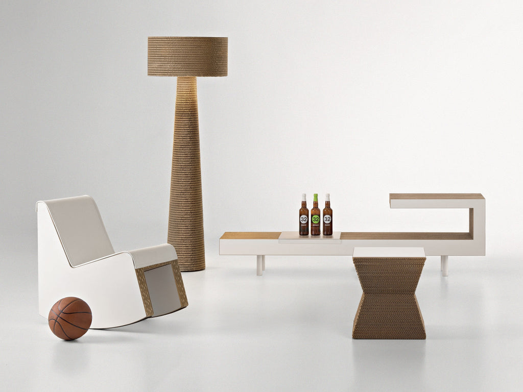 Pepper Seat + Side Table | Natural - Green Design Gallery