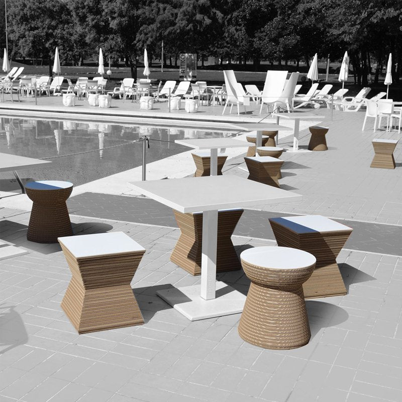 Pepper Seat + Side Table | Natural - Green Design Gallery