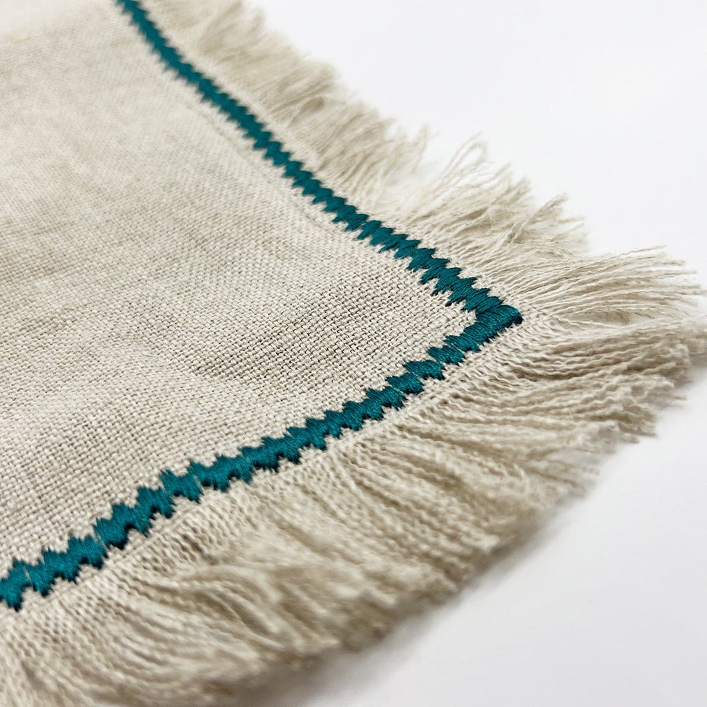 PERENNIAL LINEN PLACEMAT | TEAL | SET OF 4 - Green Design Gallery