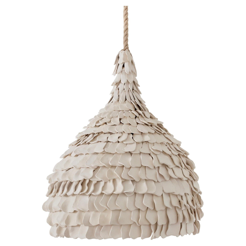 PETAL PENDANT LAMP | NATURAL CLAY - Green Design Gallery