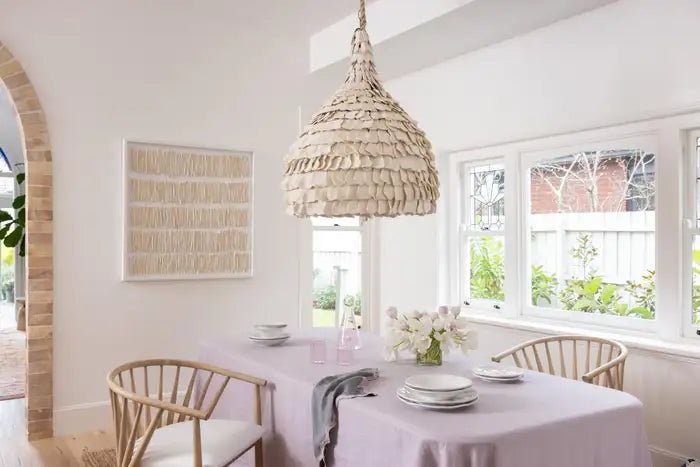 PETAL PENDANT LAMP | NATURAL CLAY - Green Design Gallery