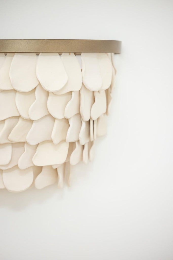 PETAL WALL SCONCE | NATURAL CLAY - Green Design Gallery