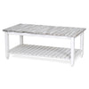 PICKET FENCE COFFEE TABLE | GREY+WHITE - Green Design Gallery
