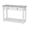 PICKET FENCE CONSOLE TABLE | GREY+WHITE - Green Design Gallery