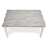 PICKET FENCE DINING TABLE | RECTANGLE | GREY+WHITE - Green Design Gallery