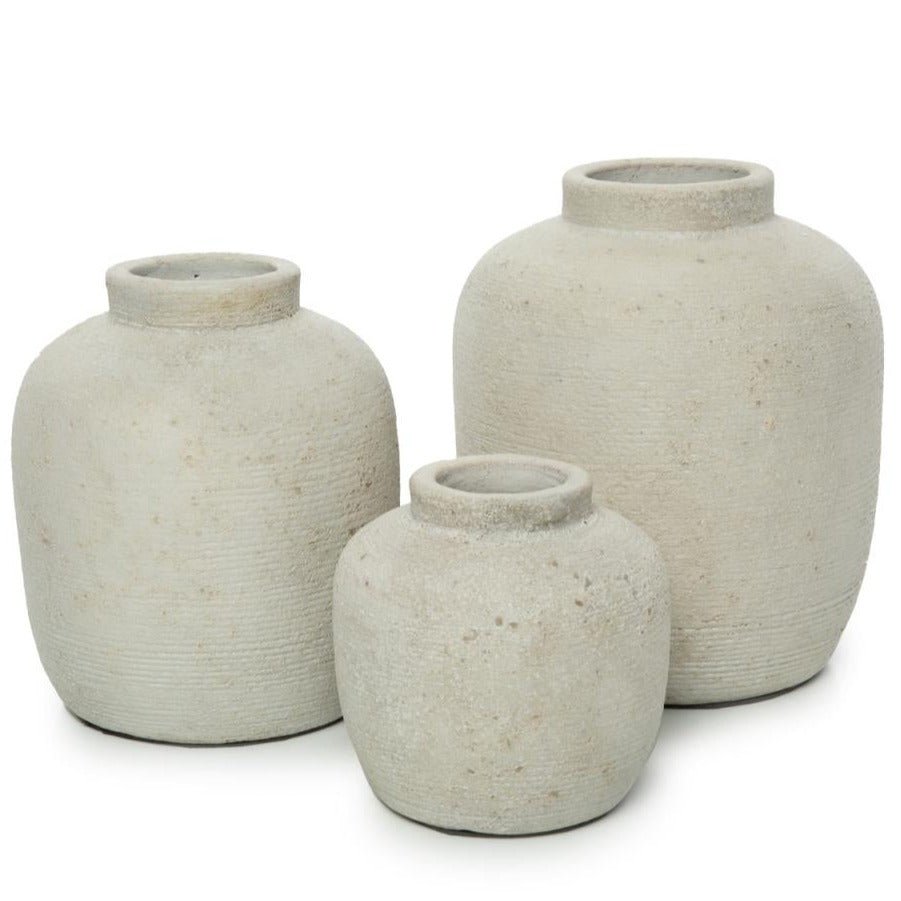 PICKY TERRACOTTA VASE | CONCRETE | 3 SIZES - Green Design Gallery