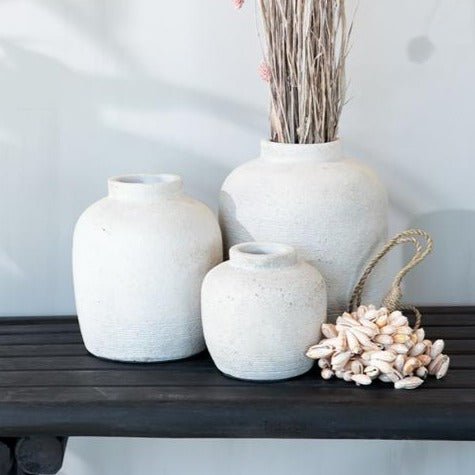 PICKY TERRACOTTA VASE | CONCRETE | 3 SIZES - Green Design Gallery