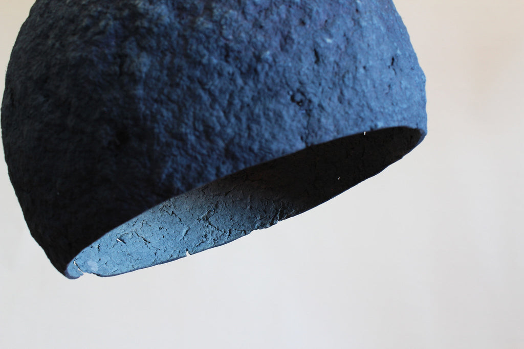 PLUTO PENDANT LAMP | PAPIER MACHÉ | 2 COLOR CHOICES - Green Design Gallery