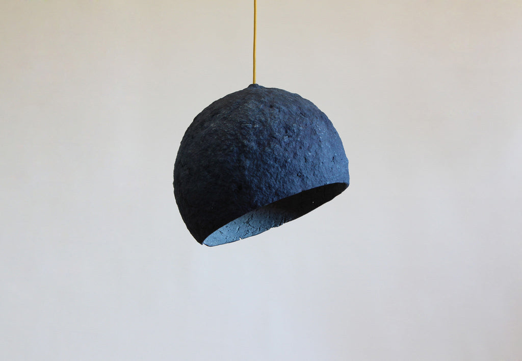 PLUTO PENDANT LAMP | PAPIER MACHÉ | 2 COLOR CHOICES - Green Design Gallery