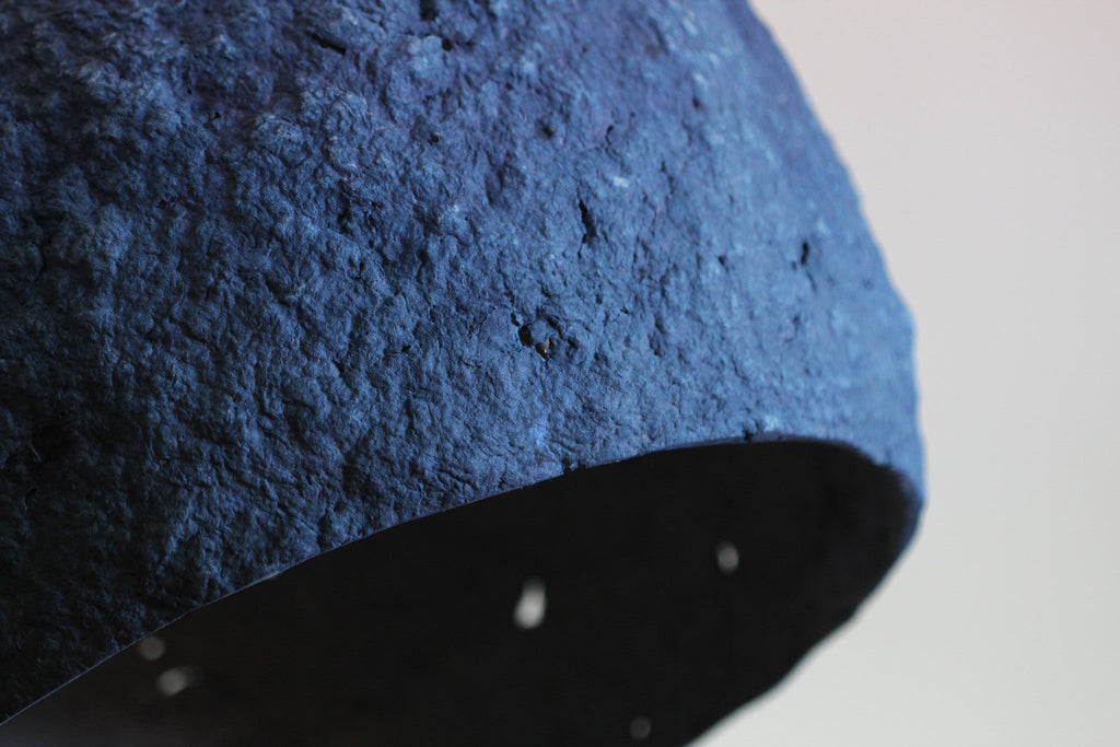 PLUTO PENDANT LAMP | PAPIER MACHÉ | 2 COLOR CHOICES - Green Design Gallery