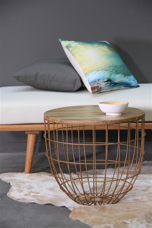 PLUTO SIDE TABLE / NATURAL - Green Design Gallery