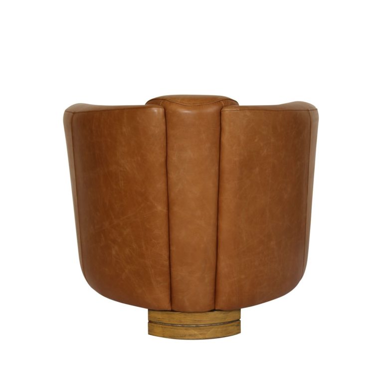 POROK COWHIDE LEATHER ARMCHAIR | HAZELNUT - Green Design Gallery