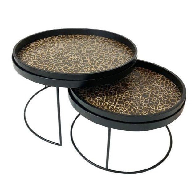 RACHA COCONUT NESTING COFFEE TABLES | SET OF 2– Green Design Gallery