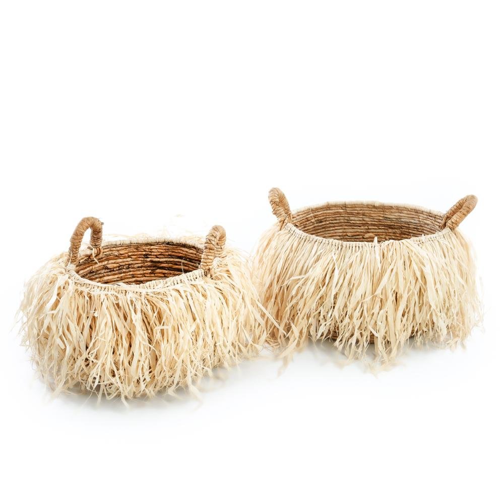 RAFFIA BASKETS | 2 SIZES - Green Design Gallery