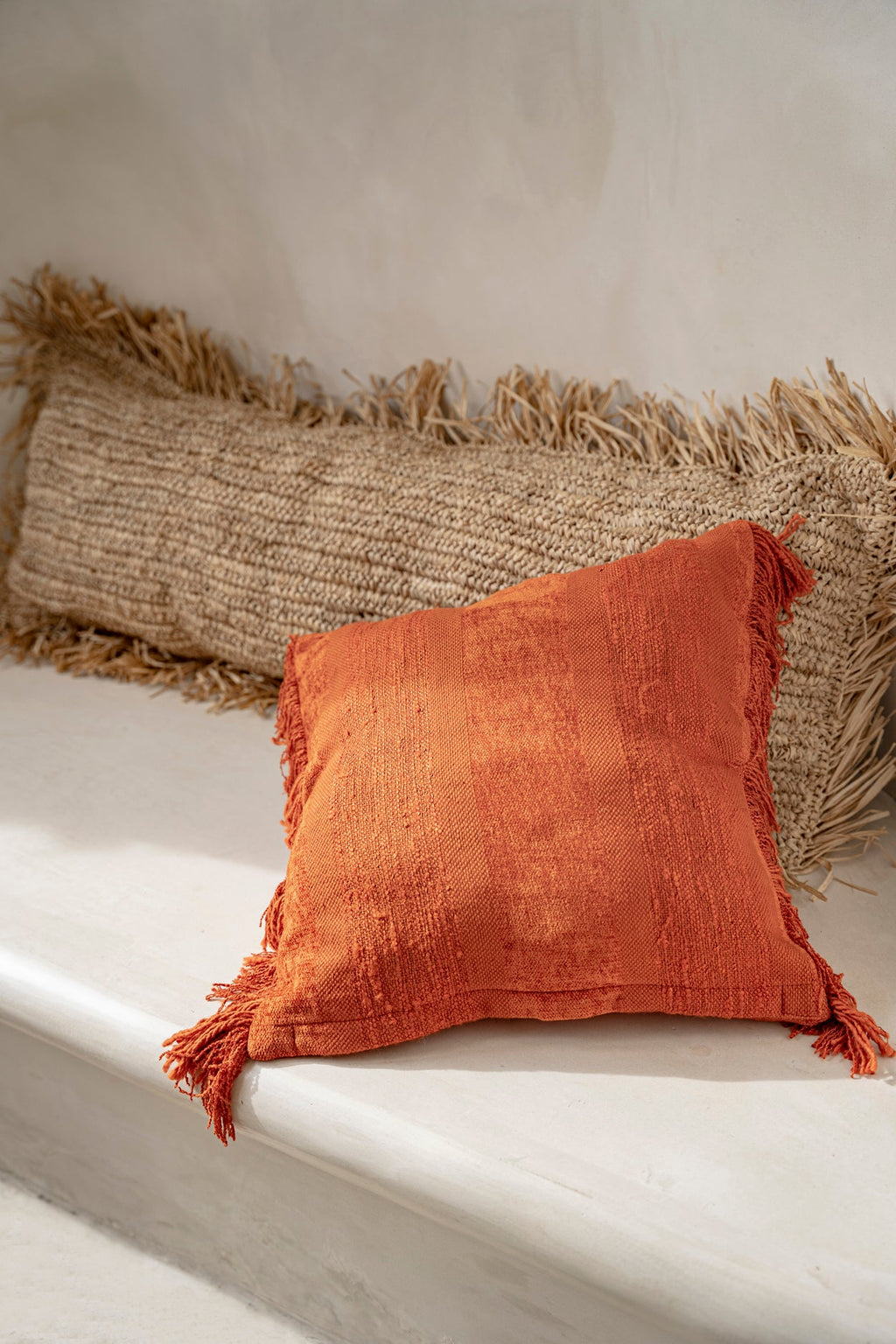RAFFIA CUSHION COVER | RECTANGULAR | 35 x 100 CM - Green Design Gallery