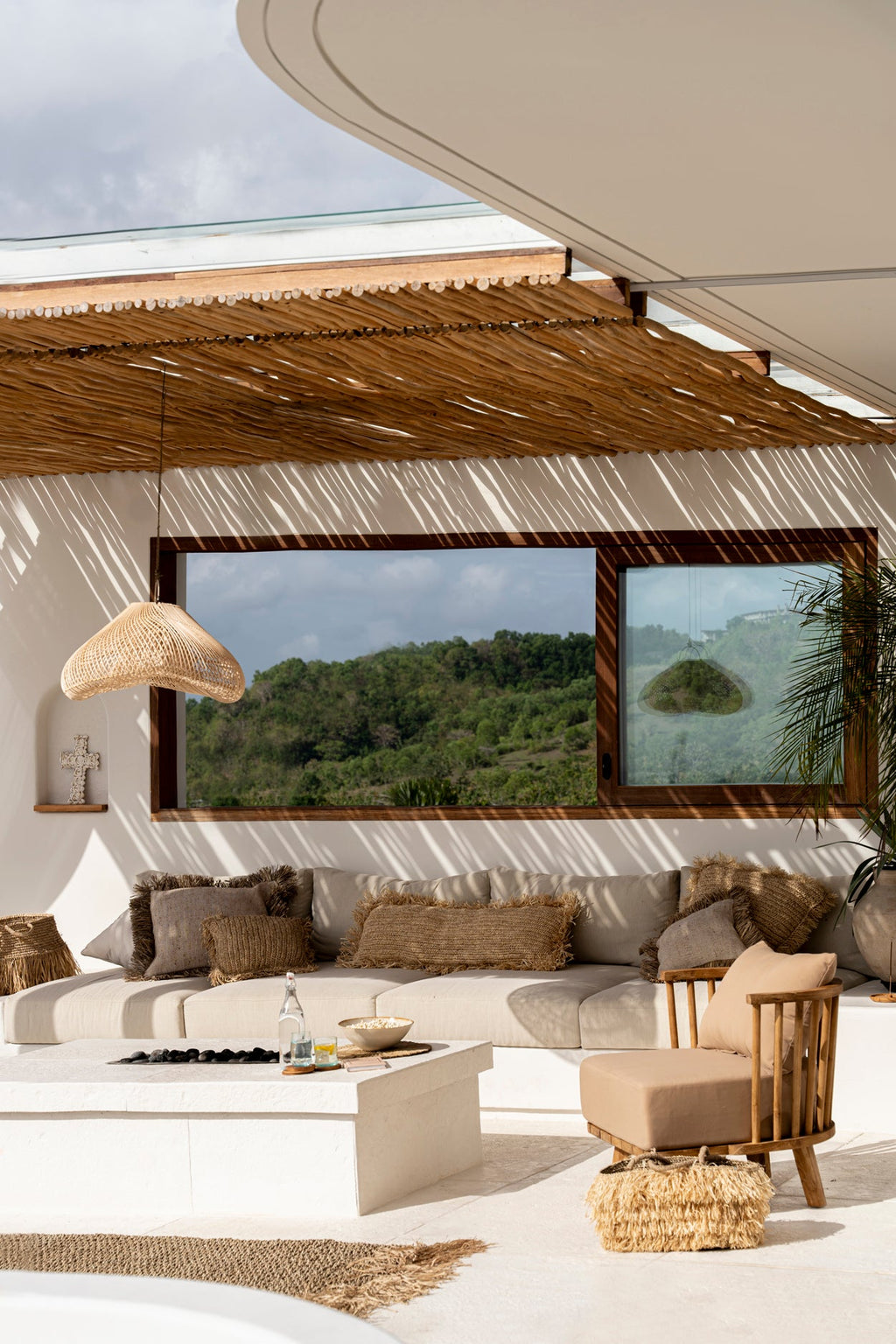 RAFFIA CUSHION COVER | RECTANGULAR | 35 x 100 CM - Green Design Gallery