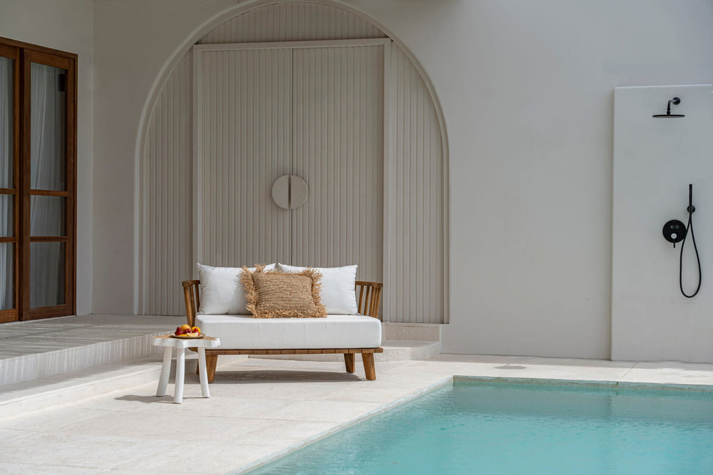 RAFFIA CUSHION COVER | SQUARE | NATURAL | 60 x 60 CM - Green Design Gallery