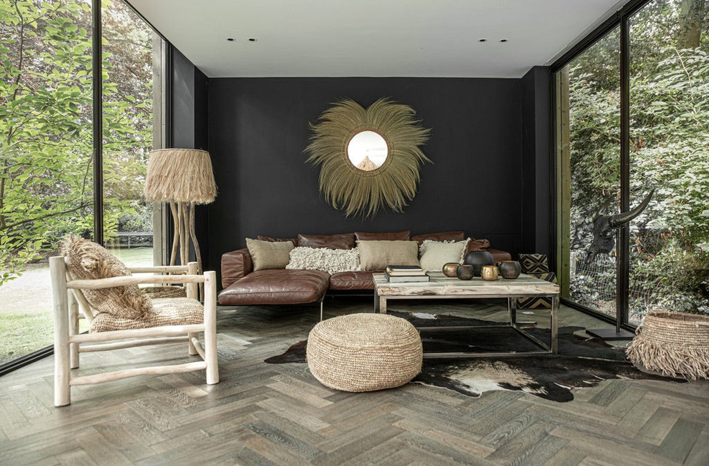 RAFFIA DELUXE BASKETS (SET OF 2) / NATURAL - Green Design Gallery