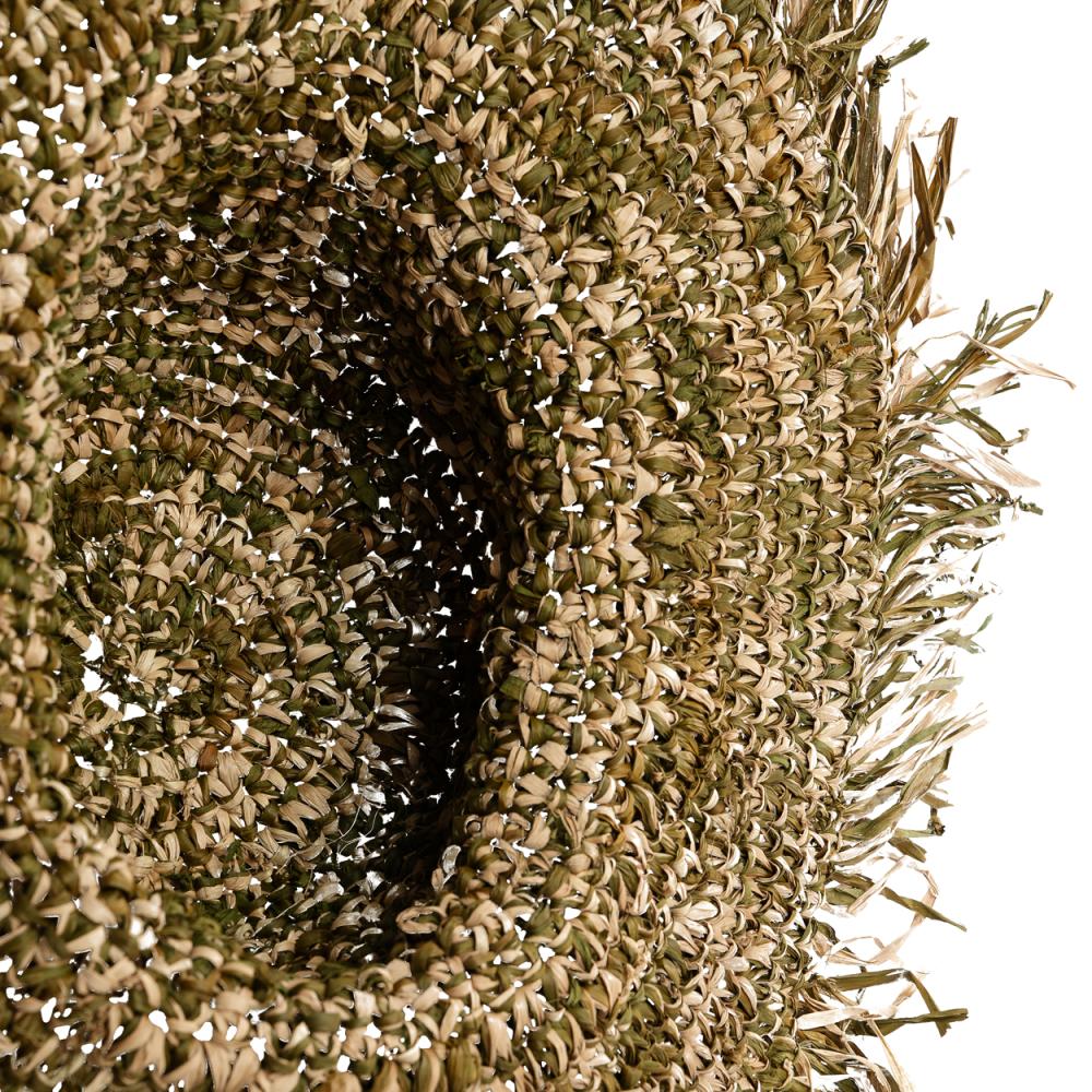 RAFFIA FIESTA HAT | GREEN + NATURAL - Green Design Gallery