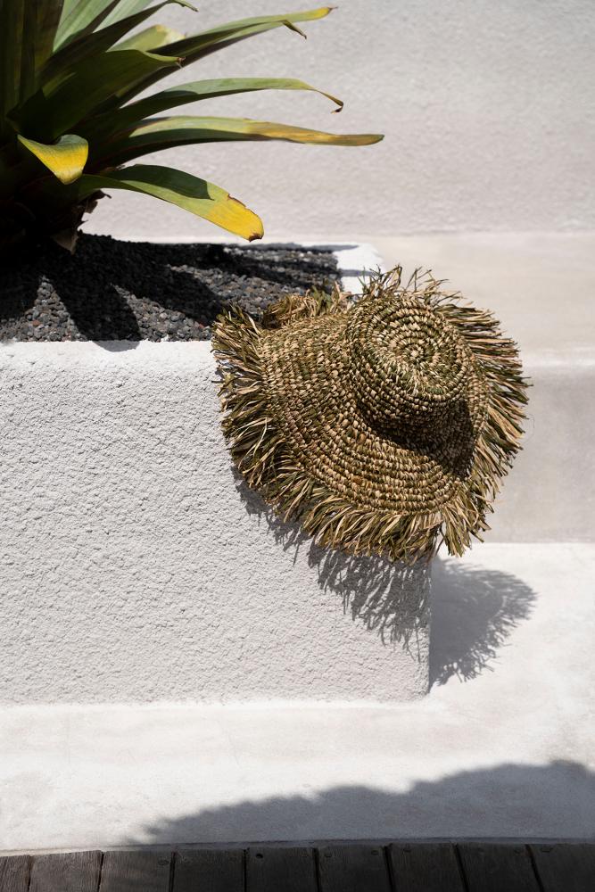 RAFFIA FIESTA HAT | GREEN + NATURAL - Green Design Gallery