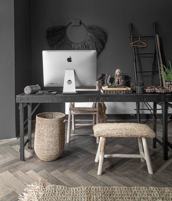 RAFFIA FRINGED CARPET / NATURAL - Green Design Gallery