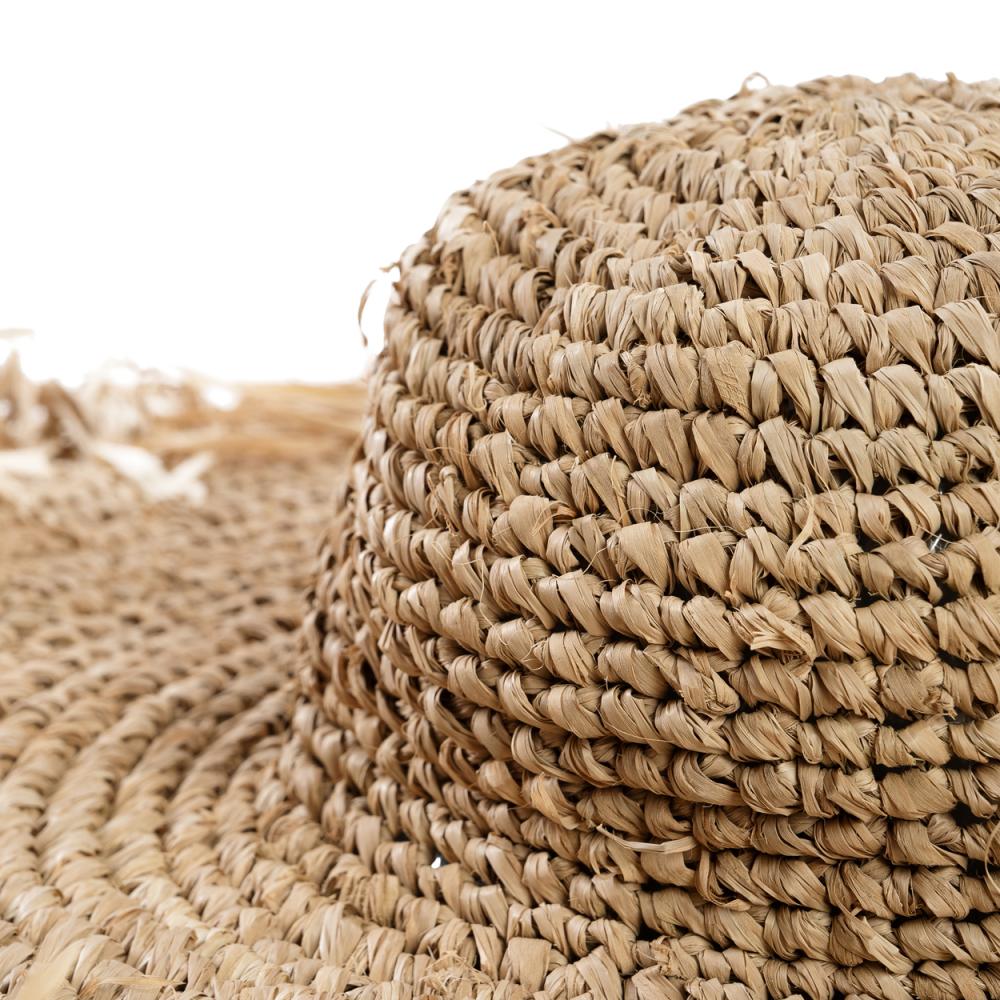 RAFFIA LARGE OCEAN HAT | NATURAL - Green Design Gallery