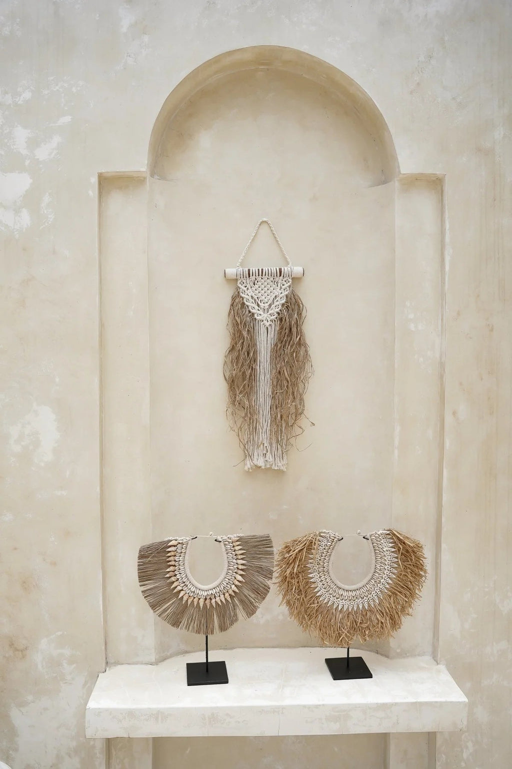 RAFFIA MACRAME WALL ART | MEDIUM - Green Design Gallery