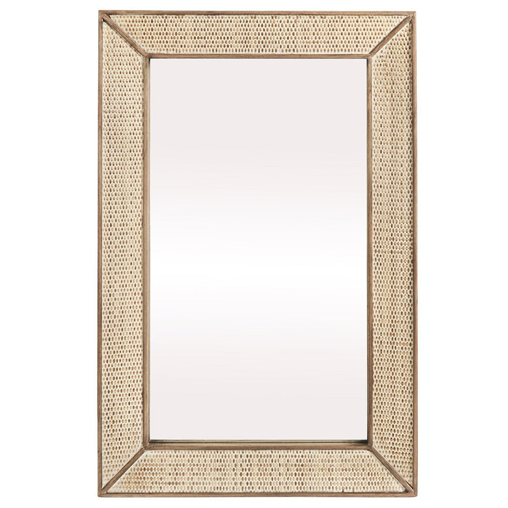 RAFFLES RECTANGULAR MIRROR | NATURAL - Green Design Gallery