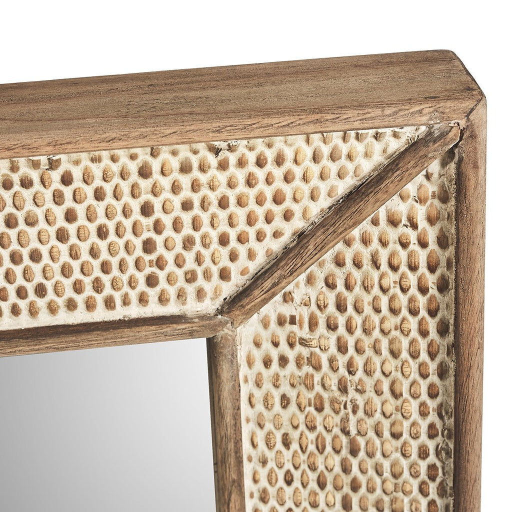 RAFFLES RECTANGULAR MIRROR | NATURAL - Green Design Gallery