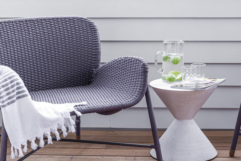 RAIN LOUNGE ARMCHAIR / 4 COLOR CHOICES (INDOOR-OUTDOOR) - Green Design Gallery