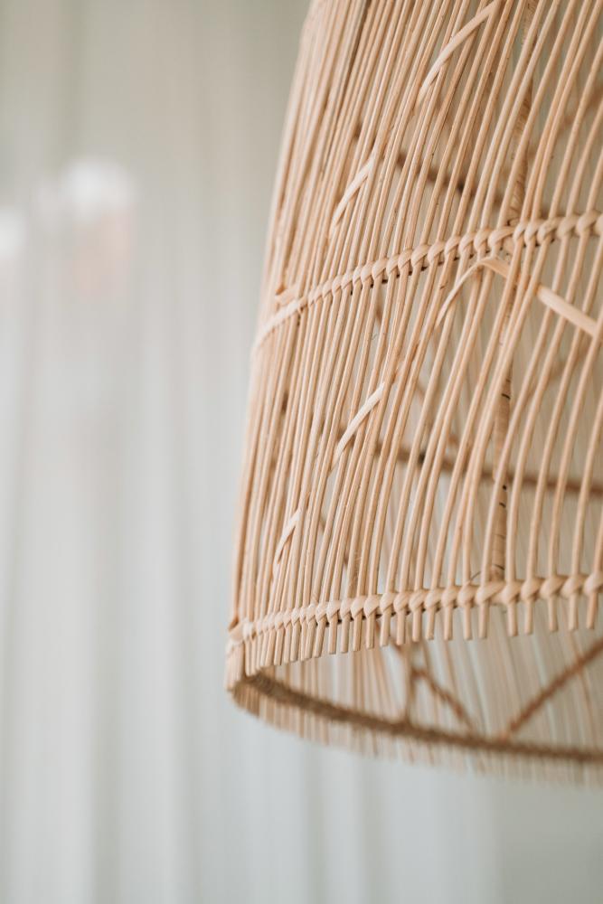 RATTAN OVERSIZED TWISTER PENDANT | NATURAL - Green Design Gallery