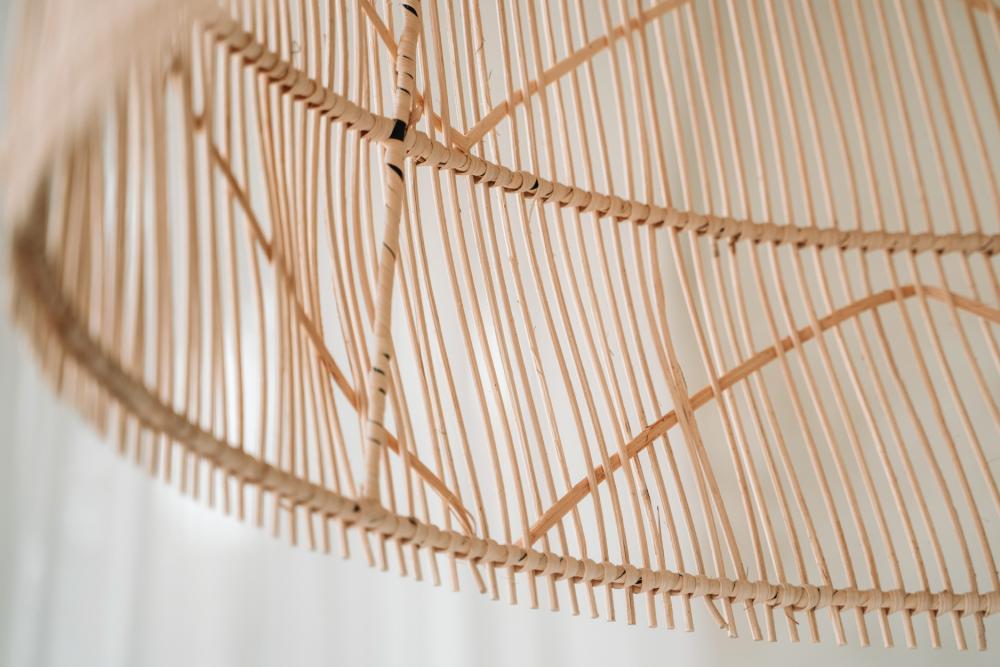 RATTAN OVERSIZED TWISTER PENDANT | NATURAL - Green Design Gallery