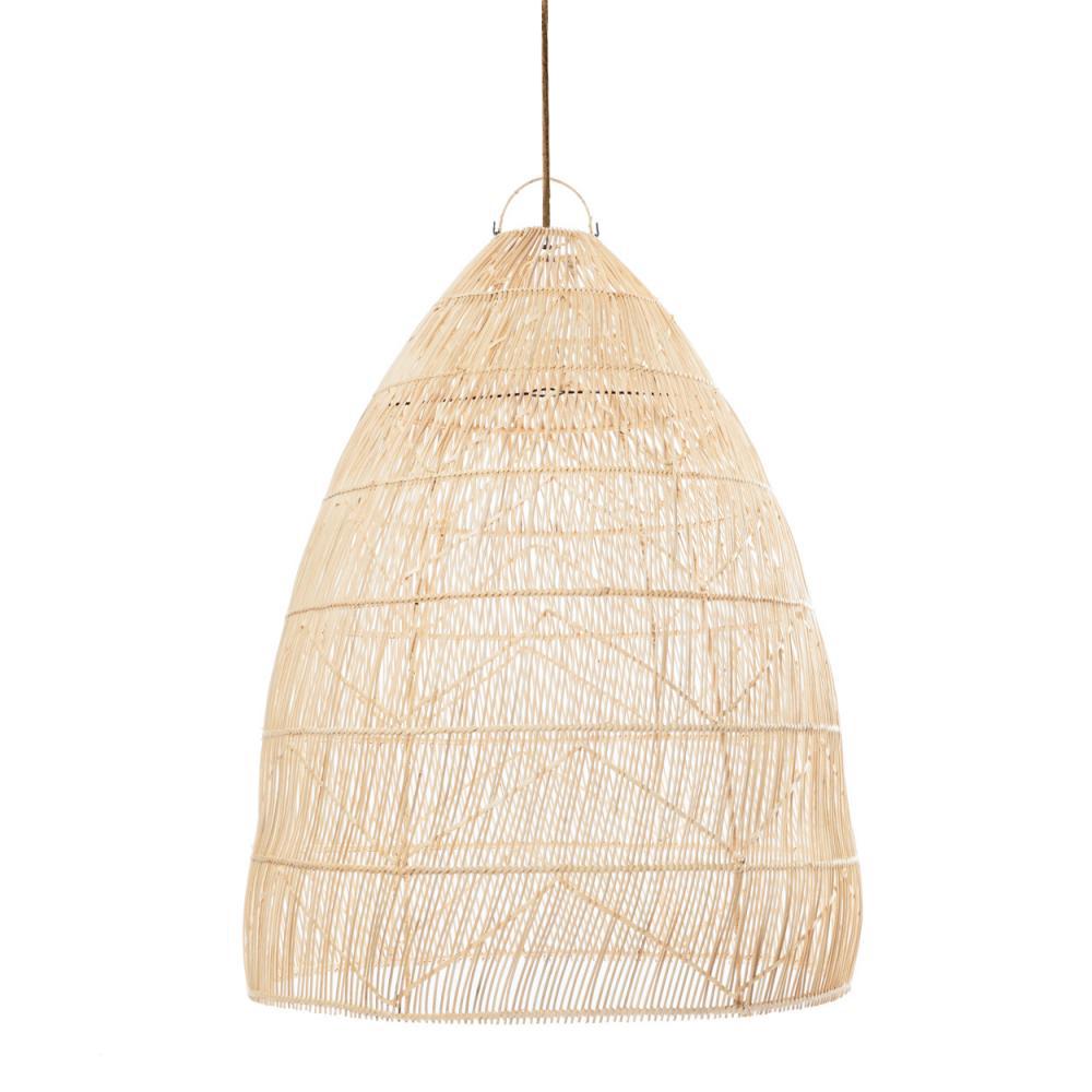RATTAN OVERSIZED TWISTER PENDANT | NATURAL - Green Design Gallery