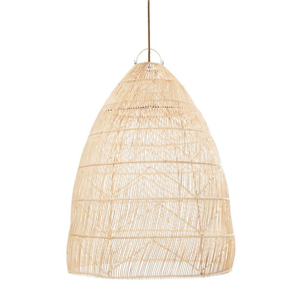 RATTAN OVERSIZED TWISTER PENDANT | NATURAL - Green Design Gallery