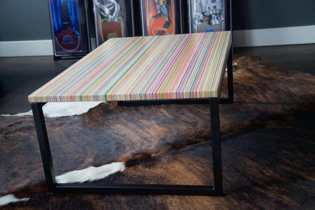 Reclaimed Skateboards Coffee Table | DecksTop Mini™ - Green Design Gallery