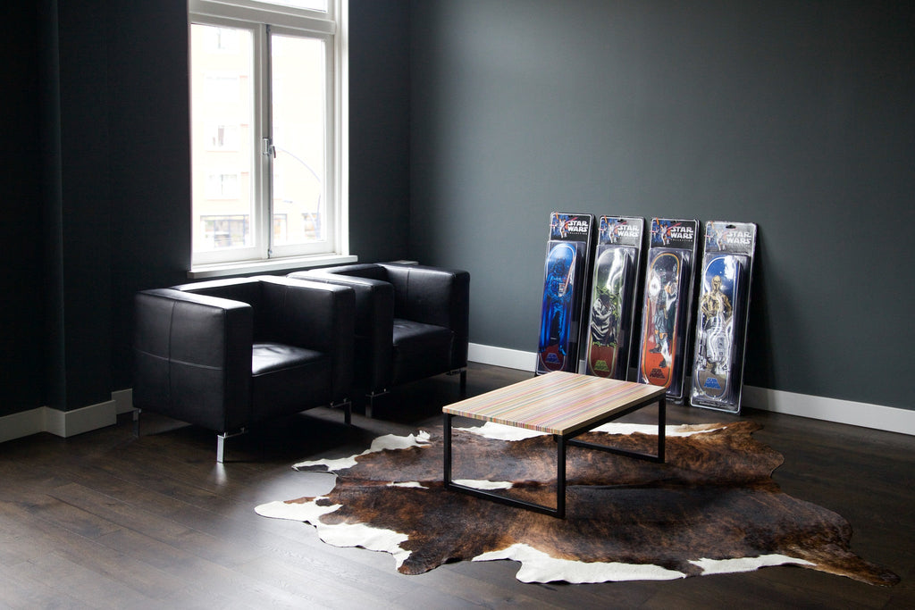 Reclaimed Skateboards Coffee Table | DecksTop Mini™ - Green Design Gallery