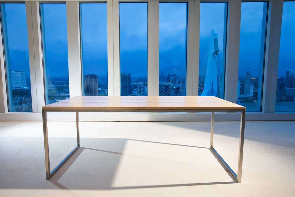 Reclaimed Skateboards Dining Table | DecksTop Steel™ - Green Design Gallery