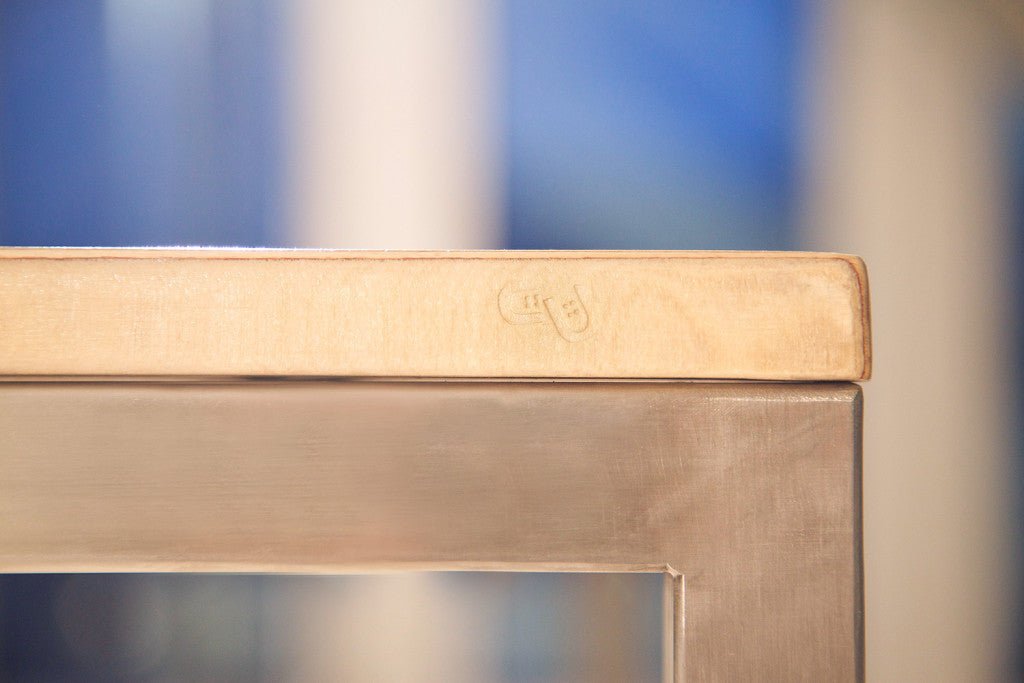 Reclaimed Skateboards Dining Table | DecksTop Steel™ - Green Design Gallery