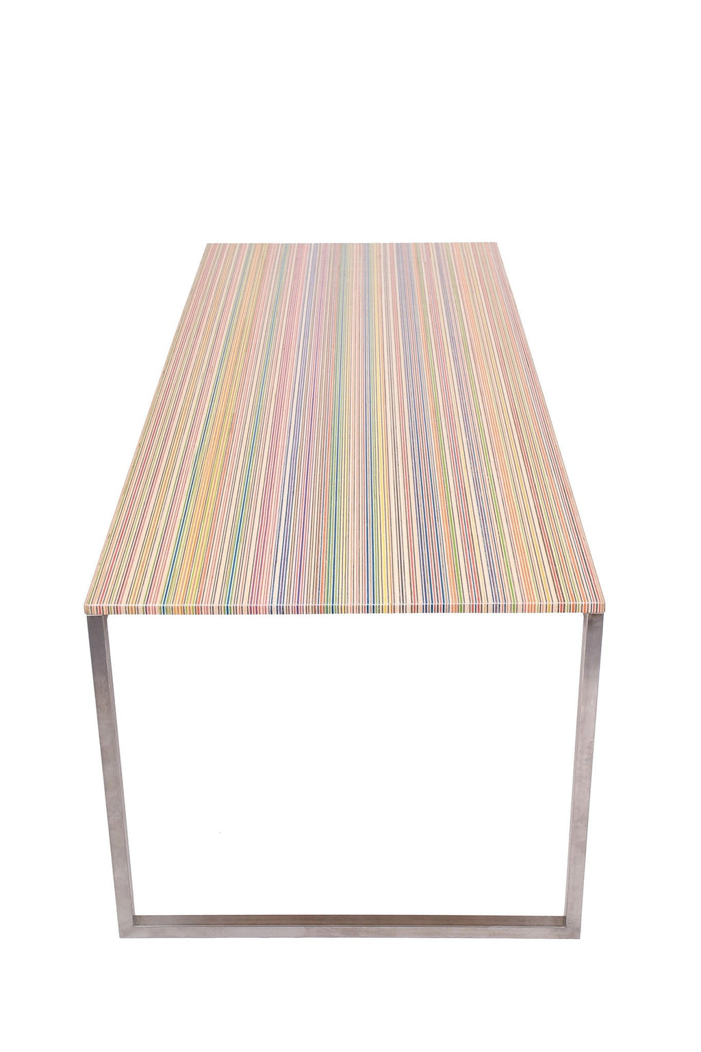 Reclaimed Skateboards Dining Table | DecksTop Steel™ - Green Design Gallery