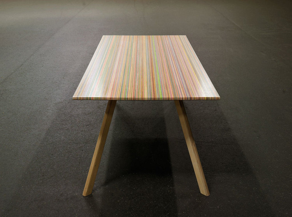 RECLAIMED SKATEBOARDS DINING TABLE - DESK | 3 SIZES - Green Design Gallery